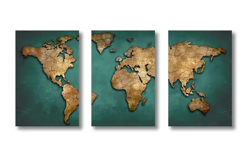 carte du monde deco