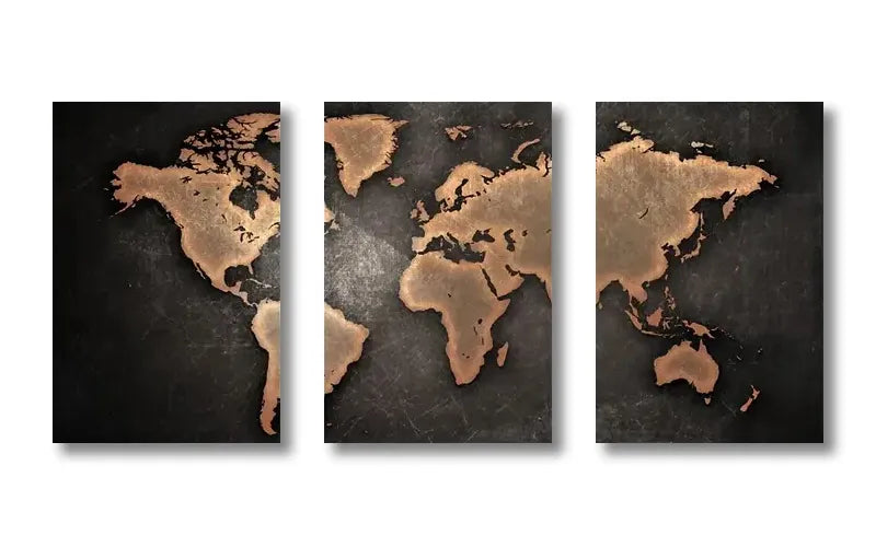 carte du monde murale
