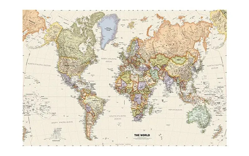 carte geographique du monde