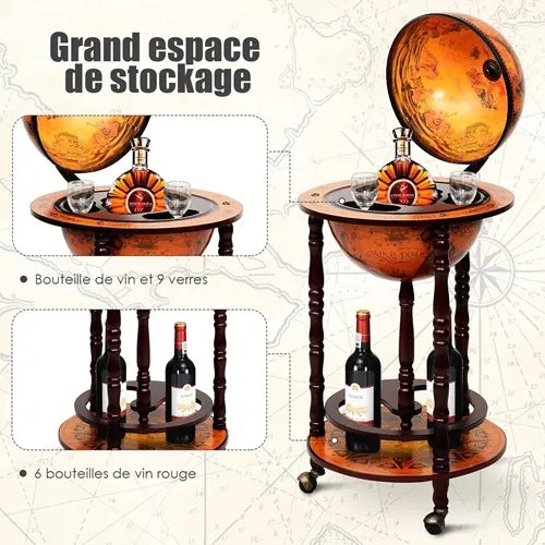 globe terrestre bar 3