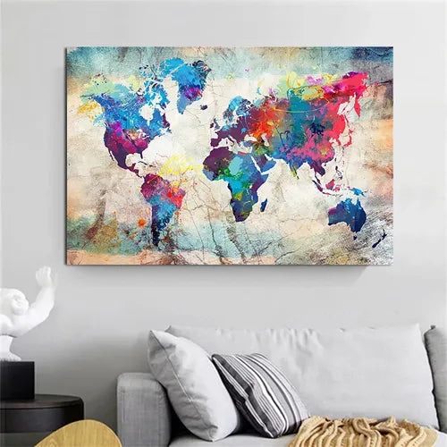 tableau carte du monde 2