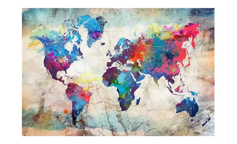 tableau carte du monde